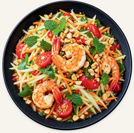 05. Papayasalat mit Garnelen · Gỏi đu đủ tôm